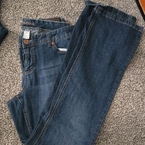 Nwot Maurices Dark Blue Straight-Leg Jeans 16 Xlong